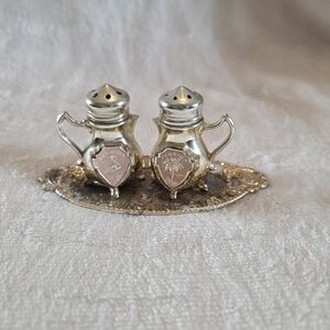 Vintage Florida Souvenir Salt & Pepper Shakers Tray MINIATURE Coffee/Tea Service